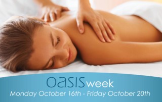 oasis week from monday, october 16th to friday, october 20th