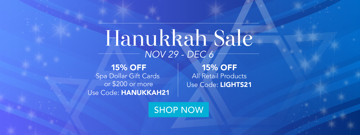 Hanukkah Sale from November 29 to December 6