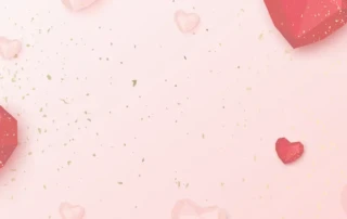Valentine's Day themed background banner
