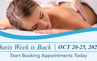 Oasis Week is back! October 20th - 24th