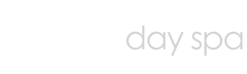 Oasis Day Spa white an grey horizontal logo